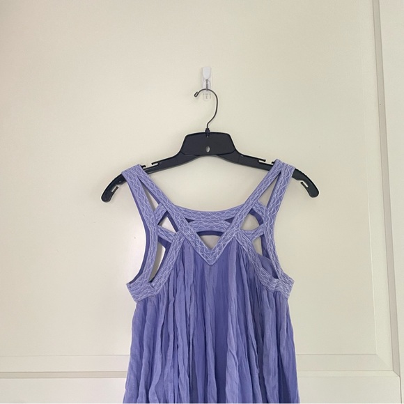 Free People FP ONE light purple embroidered mini dress 41012 - Picture 6 of 10